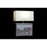 Lampe de bureau DKD Home Decor Marron Blanc 220 V 50 W Indien (33 x 12 x 41 cm)