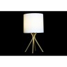 Lampe de bureau DKD Home Decor 30 x 30 x 56 cm Doré Métal Blanc 220 V 50 W