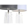 Lampe de bureau DKD Home Decor Verre Transparent Blanc Gris clair 30 x 30 x 54 cm (2 Unités)