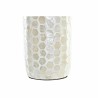 Vase DKD Home Decor Mosaïque Beige Blanc Nacre noire Bambou (14 x 14 x 63 cm)