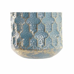 Vase DKD Home Decor Bleu Doré Métal Arabe (23 x 23 x 52 cm)