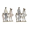 Figurine Décorative DKD Home Decor 20,5 x 7,5 x 24,5 cm Cuivre Famille (2 Unités)