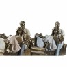 Figurine Décorative DKD Home Decor 22 x 11 x 16,5 cm Doré Blanc Couple (2 Unités)