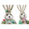 Figurine Décorative DKD Home Decor 28 x 22 x 40 cm Marron Lapin Vert Multicouleur (2 Unités)