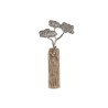 Figurine Décorative DKD Home Decor Tronc Argenté Arbre Marron Aluminium Colonial Bois de manguier (26 x 11 x 51 cm)