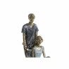 Figurine Décorative DKD Home Decor 17,5 x 7,5 x 24,5 cm Bleu Doré Couple