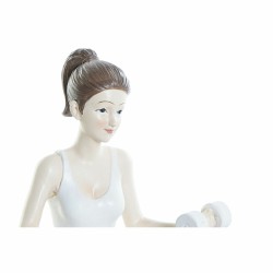 Figurine Décorative DKD Home Decor Rose Yoga Scandi 20 x 8 x 16,5 cm