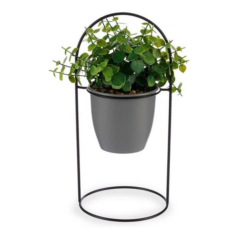 Plante décorative Gris Avec support Métal Plastique (14 x 30 x 14 cm)