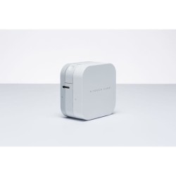 Cube Etiqueteuse Compacte - BROTHER PT-P300BT P-Touch se Connecte Facilement aux Smartphones et Tablettes jusqu'a 12 mm