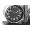 Horloge de table DKD Home Decor 23 x 8 x 15 cm Argenté Noir Fer (2 Unités)