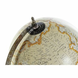 Globe terrestre DKD Home Decor Argenté Beige Métal (27 x 25 x 40 cm)