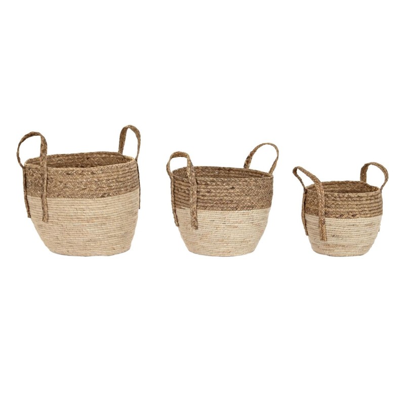 Set de basket DKD Home Decor Fibre (38 x 38 x 33 cm)