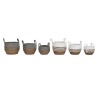 Set de basket DKD Home Decor 38 x 38 x 33 cm Fibre naturelle Boho (2 Unités)