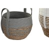 Set de basket DKD Home Decor 38 x 38 x 33 cm Fibre naturelle Boho (2 Unités)