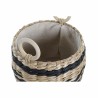 Set de basket DKD Home Decor Noir Naturel Fibre naturelle Colonial 30 x 30 x 25 cm (3 Pièces)