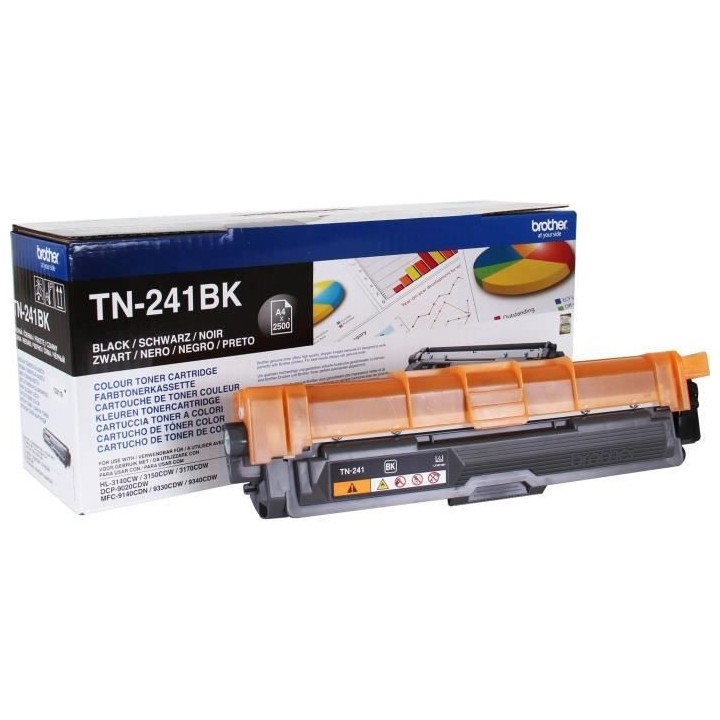Pack de 2 Toners TN241BKTWIN-BROTHER-Noir-2x2500p.- DCP-9015, DCP-9020