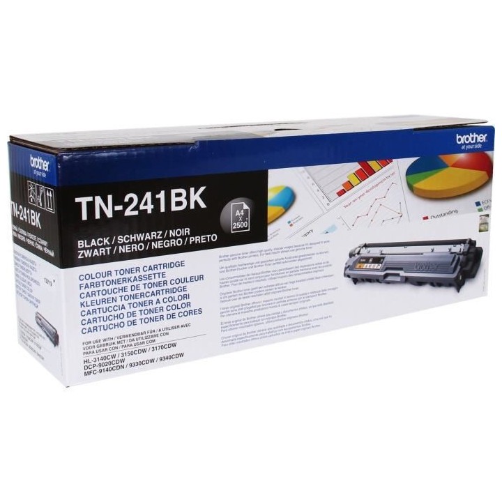 Pack de 2 Toners TN241BKTWIN-BROTHER-Noir-2x2500p.- DCP-9015, DCP-9020