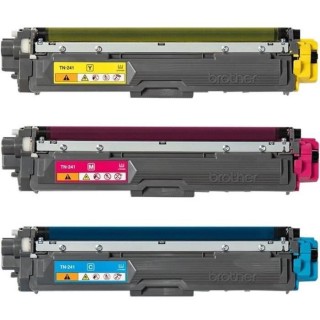 Pack Toners TN241CMY-BROTHER-Cyan, Magenta, Jaune-3x1400 p.-DCP-9015,