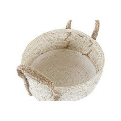 Set de basket DKD Home Decor 33 x 33 x 20 cm Fibre naturelle (2 Unités)