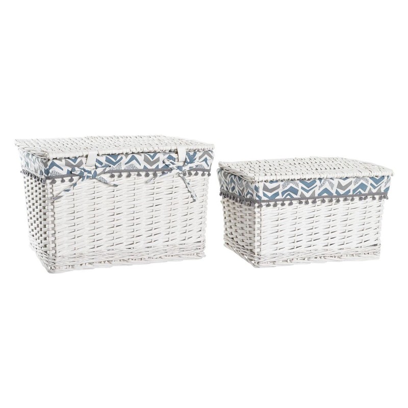 Set de basket DKD Home Decor Polyester osier (45 x 35 x 30 cm)