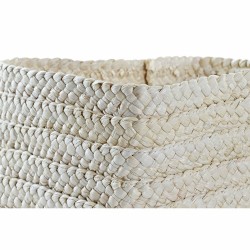 Set de basket DKD Home Decor 28 x 21 x 15 cm Fibre naturelle