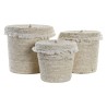 Set de basket DKD Home Decor Fibre (36 x 36 x 35 cm)