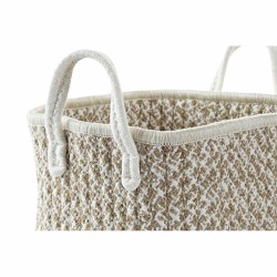 Set de basket DKD Home Decor Coton Jute (26 x 26 x 19 cm)