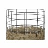 Set de basket DKD Home Decor Métal Colonial Jute (35 x 35 x 45 cm)