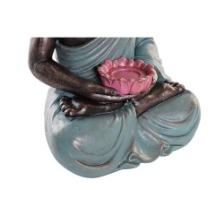 Figurine Décorative DKD Home Decor Buda Turquoise Résine (40 x 33,5 x 60,5 cm)