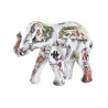 Figurine Décorative DKD Home Decor Blanc Multicouleur Eléphant Colonial 11 x 5 x 9 cm