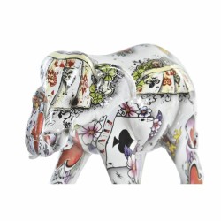 Figurine Décorative DKD Home Decor Blanc Multicouleur Eléphant Colonial 11 x 5 x 9 cm