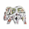 Figurine Décorative DKD Home Decor Blanc Multicouleur Eléphant Colonial 11 x 5 x 9 cm