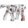 Figurine Décorative DKD Home Decor Blanc Multicouleur Eléphant Colonial 11 x 5 x 9 cm