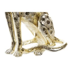 Figurine Décorative DKD Home Decor 28,5 x 18 x 42,5 cm Doré Léopard Colonial