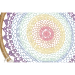 Attrape-rêves DKD Home Decor Plumes Violet Vert Multicouleur 40 x 2 x 120 cm Boho (2 Unités)