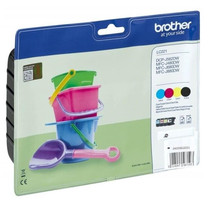 BROTHER Pack 4 cartouches - Noir, Magenta, Cyan, Jaune