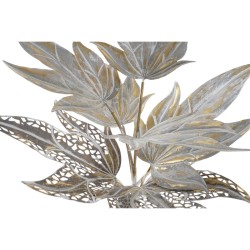 Lampadaire DKD Home Decor Gris Métal Tropical Feuille d'une plante (51 x 51 x 87 cm)