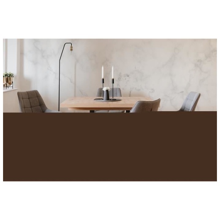 ORLANDO Table a manger a rallonge - Style contemporain - Décor chene