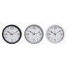 Horloge Murale DKD Home Decor Blanc Noir Gris Blanc/Noir PVC Métal Verre 3 Pièces 30 x 40 cm 30 x 4,3 x 30 cm