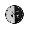 Horloge Murale DKD Home Decor Noir Métal Blanc (60 x 4 x 60 cm)