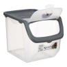 Panier de légumes Transparent Anthracite Empilable Plastique (12 L)