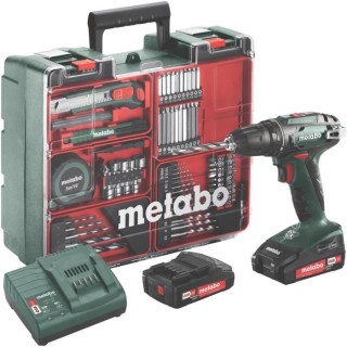METABO Perceuse visseuse avec 2 batteries 18 V 2 Ah Li-ion et un coffr