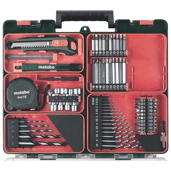 METABO Perceuse visseuse avec 2 batteries 18 V 2 Ah Li-ion et un coffr