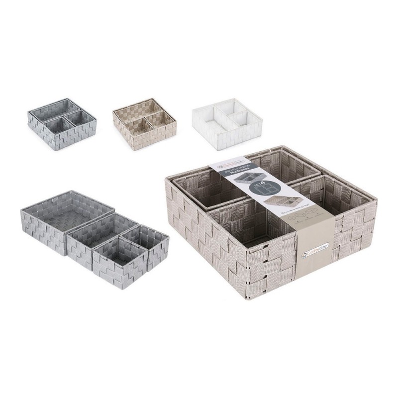 Organisateur polyvalent Confortime Plastique Lot (4 pcs)