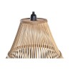 Suspension DKD Home Decor Marron Noir Bambou 50 W 50 x 50 x 52 cm