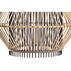 Suspension DKD Home Decor Marron Noir Bambou 50 W 50 x 50 x 52 cm