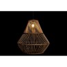 Suspension DKD Home Decor Marron Noir Bambou 50 W 50 x 50 x 52 cm