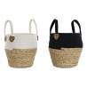 Panier décoratif DKD Home Decor Fibre naturelle 22 x 22 x 30 cm (2 Unités)