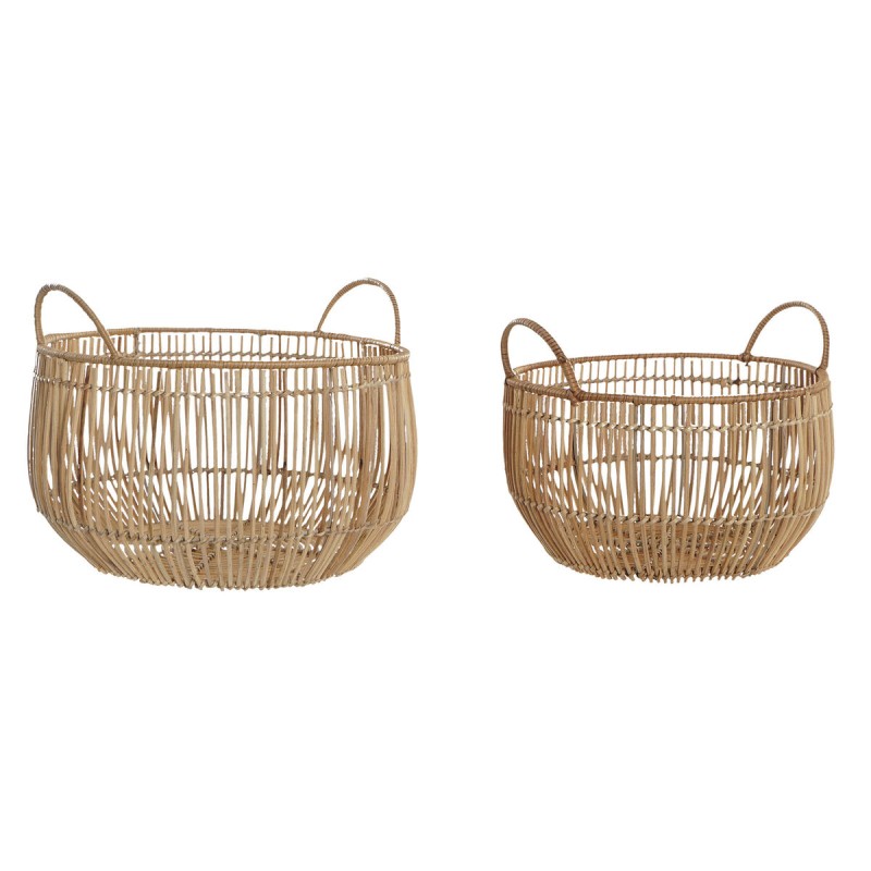 Set de basket DKD Home Decor Rotin (36 x 36 x 27 cm)