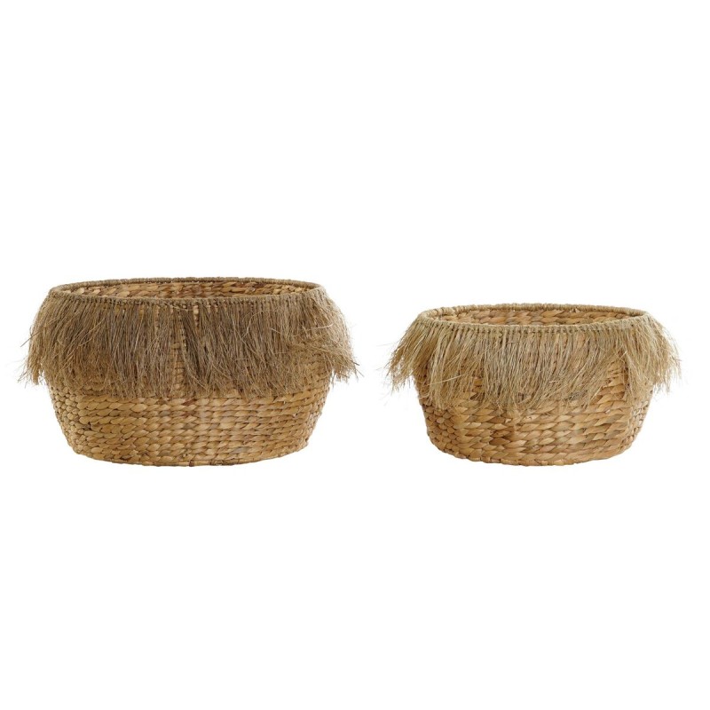 Set de basket DKD Home Decor 43 x 43 x 24 cm Frange Boho